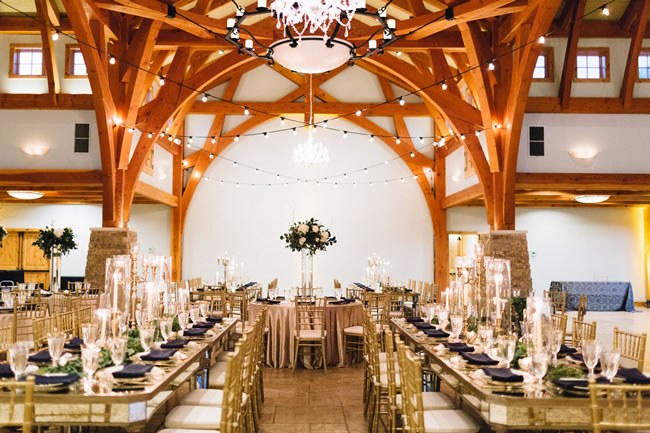 How To Prepare for a Wedding Venue Visit Wedding reception with beautiful wooden beams overhead at Camp Lucy in Texas