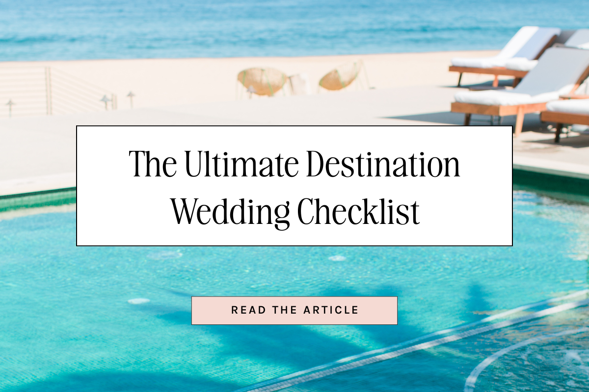 The Ultimate Destination Wedding Checklist