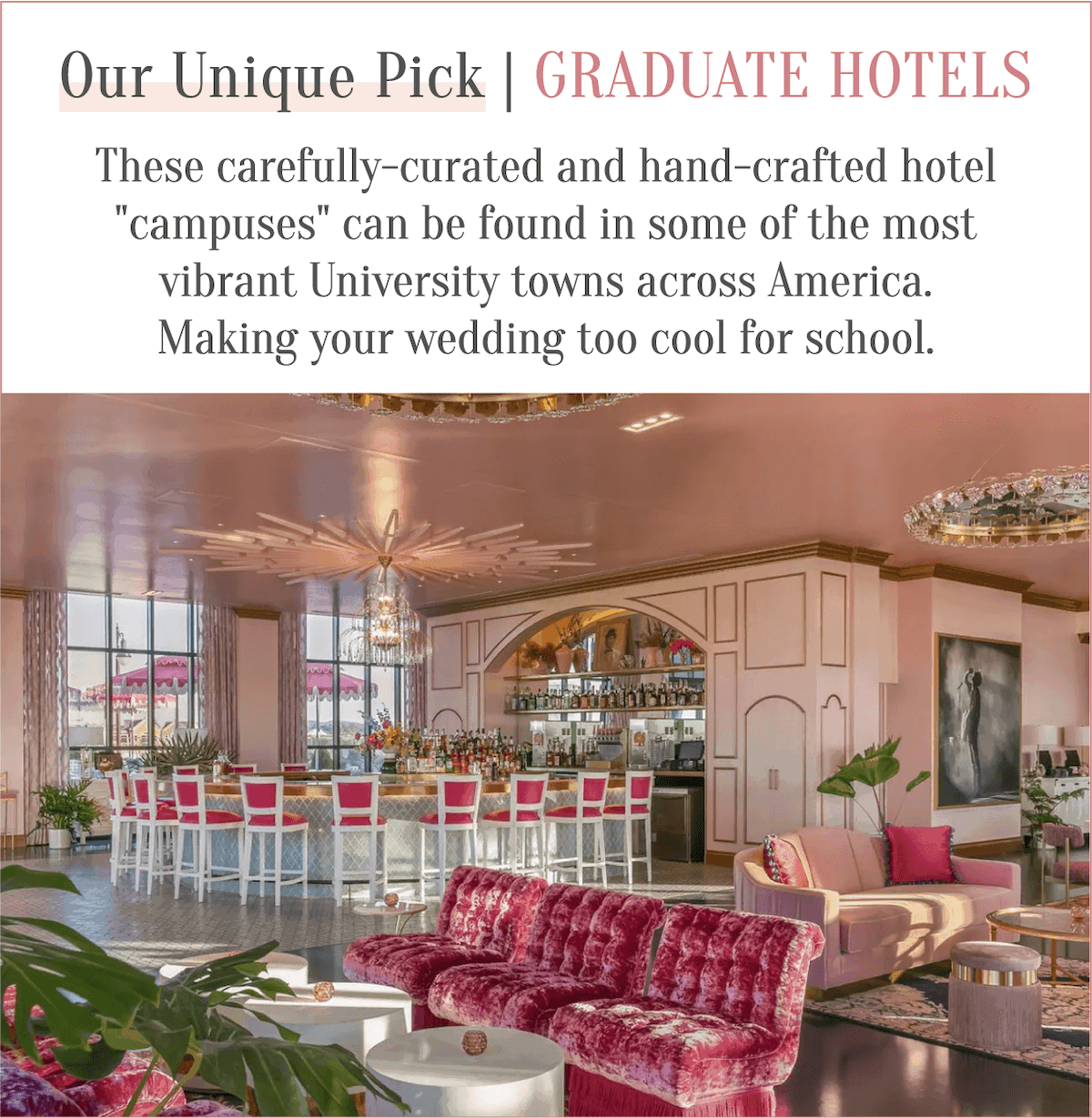 Unique Wedding Venues | Graduate Hotels